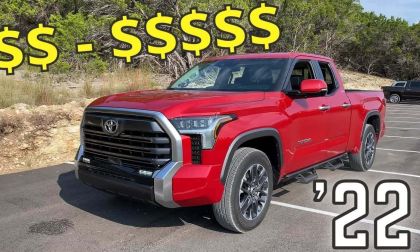 2022 Toyota Tundra Limited Supersonic Red profile view front end