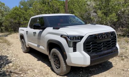 2022 Toyota Tundra TRD Pro Super White profile front end