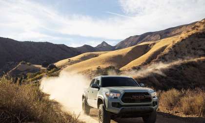 2023 Toyota Tacoma driving in the mountains