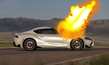 Toyota GR Supra in white pearl