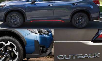 2023 Subaru Forester, 2023 Subaru Crosstrek, 2022 Subaru Outback