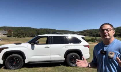 2023 Toyota Sequoia TRD Pro Ice Cap profile view