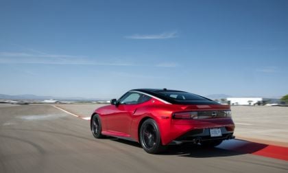 red 2024 Nissan Z rear view