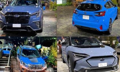 2024 Subaru models in blue motif