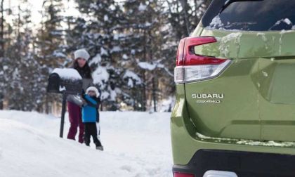 2024 Subaru Forester in the snow 