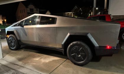 2024 Tesla Cybertruck in the garage