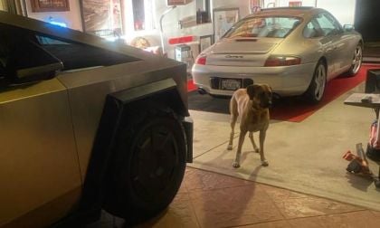 Tesla Cybertruck and Porsche 911