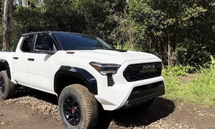 2024 Toyota Tacoma TRD Pro Ice Cap front end profile view