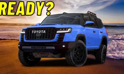 2024 Toyota 4Runner Blue front end profile view