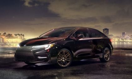 2024 Toyota Corolla Nightshade front end Midnight Black Metallic