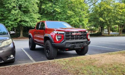 The 2025 GMC Canyon AT4 Has a Terrific Ride And Imposing Design, But I Had To Ask My Wife To Move To The Left So I Can Have a 50% of Rear Mirror View