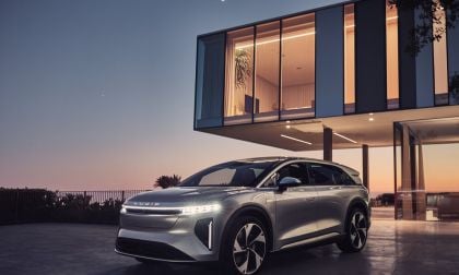 2025 Lucid Gravity, 3_4 Quarters, House in background
