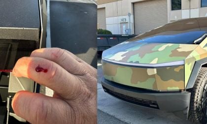 2025 Tesla Cybertruck with sharp edges