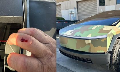 2025 Tesla Cybertruck with sharp edges