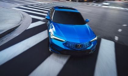 2026 Acura Integra in new blue color and color-matched grill