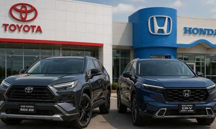 2026 Toyota RAV4 XSE and the 2026 Honda CR-V Hybrid