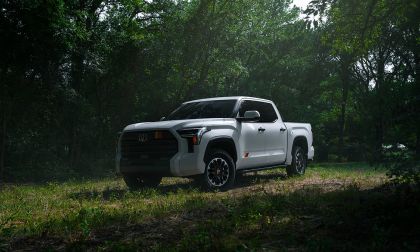 2026 Toyota Tundra TRD Rally Package parked in a forest clearing