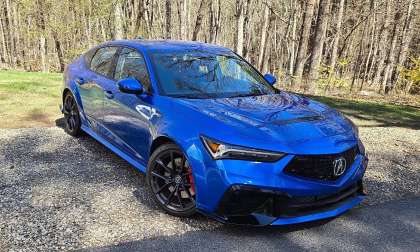 A 2026 Acura Integra Type S looks stunning in brilliant blue