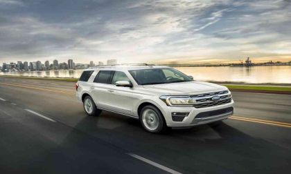 Ford Expedition Travels Near The Shore