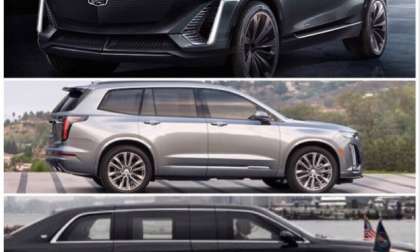 Cadillac Escala Concept, XT6, and the President’s State Car via GM press Room