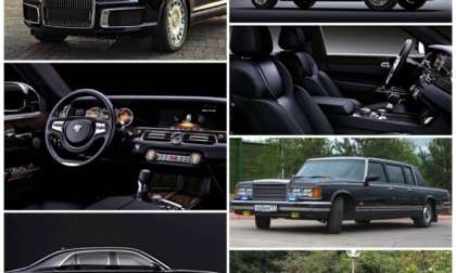 The New Aurus Senat SWB Saloon and the 1985 Zil Limousine