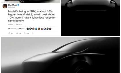 Silhouettes of the Tesla Model Y to be unveiled in LA 3/14/19
