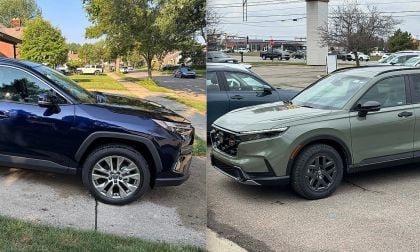 2025 Toyota RAV4 and a 2026 Honda CR-V Hybrid