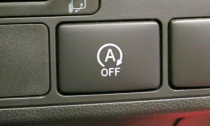 Auto start-stop button in a car