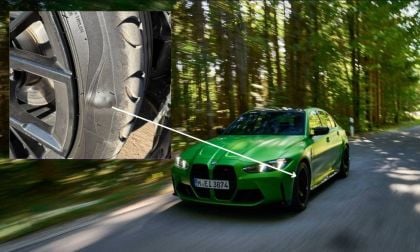 BMW M3 With Tire Bubble