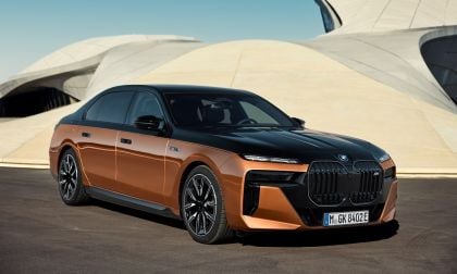 BMW i7 three-quarter front view