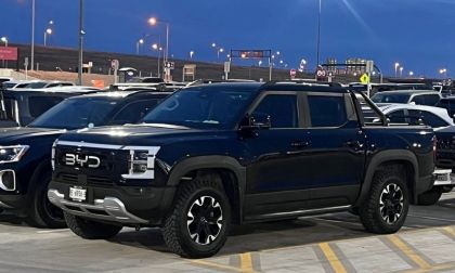 BYD Truck Parked at Denver International Airport