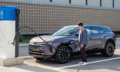 Gray Chevy Blazer EV Charging