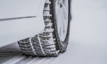 Bridgestone tire on a Tesla Model Y