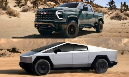 Tesla Cybertruck & Chevy Silverado