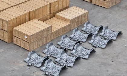Crated Tesla Cybertruck Castings