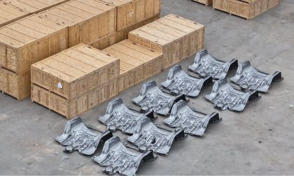 Crated Tesla Cybertruck Castings