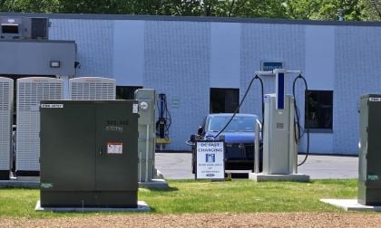 Image of Nissan Ariya fast charging by John Goreham