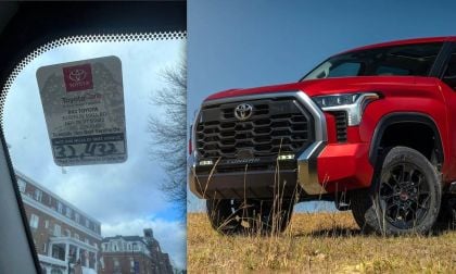 2024 Toyota Tundra and oil change sticker
