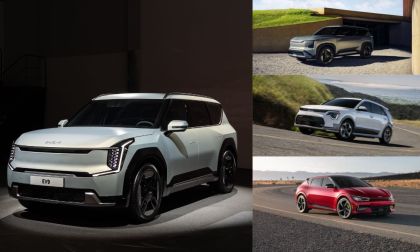 Kia EV9, Niro, EV6 and EV5 electric vehicles