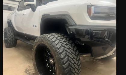 GMC Hummer EV with Lifted Suspension