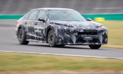 Honda Civic test prototype for the V6 hybrid platform