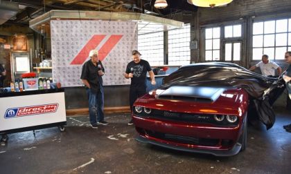 Jay Leno and Dodge announce new line of car products at Woodward Dream Cruise
