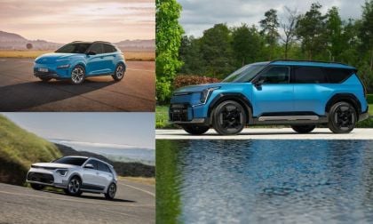Hyundai Kona EV, Kia Niro EV and EV9