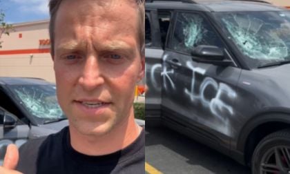 Our Brand-New Ford Explorer Was Destroyed by Protesters in California Who Mistook Us for ICE