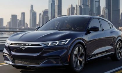 A blend of Lucid Sapphire and Ford Mustang Mach-e GT Performance