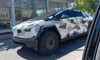 New Tesla Cybertruck Is Driving With Never-Before-Seen Aero Wheel Covers