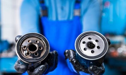 New and used oil filter