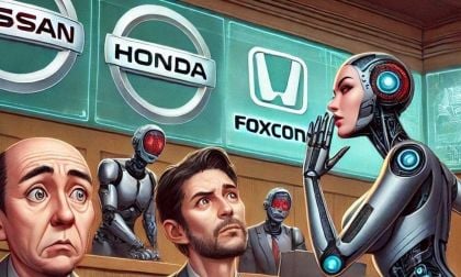Nissan Breaking Up With Honda And Cheating With Foxconn Generated By DALL-E