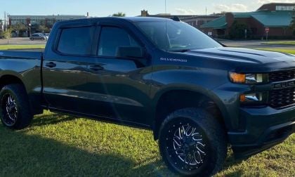 Norman's 4-cylinder Chevrolet Silverado, which he uses for Uber