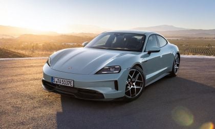 Green Porsche Taycan